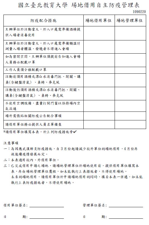 1090225場地借用自主防疫管理表